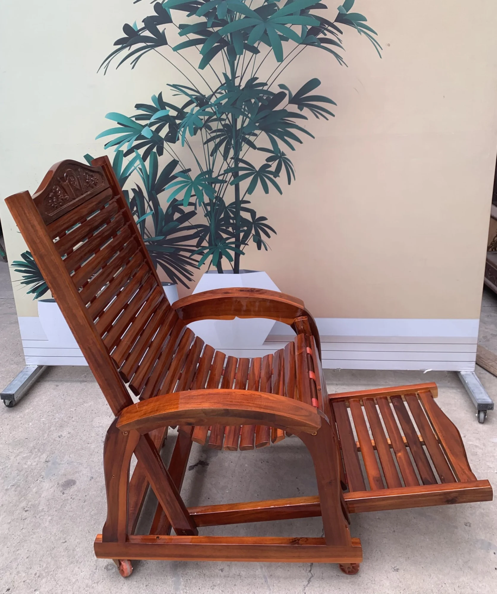  Ghế gấp nan gỗ tràm